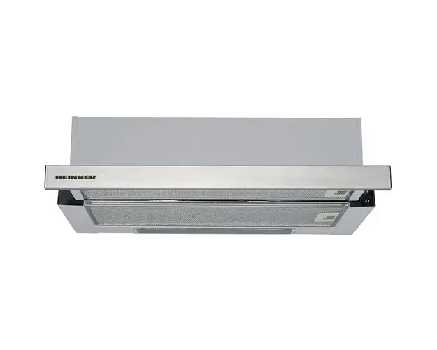 Hota telescopica HTCH-440FS, 1 motor, 325 m3/h, 2 trepte de viteza, 60 cm, Inox