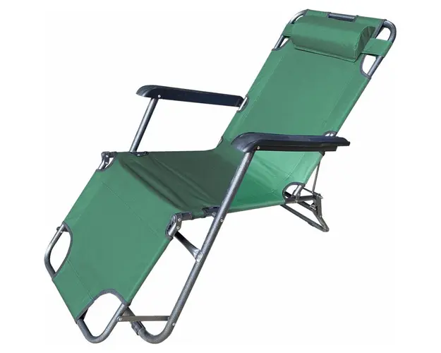 Sezlong DSZV003, verde, 153x60x79 cm