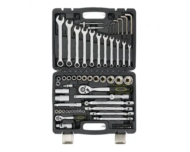 Trusa multifunctionala 77 piese Heinner CTSM016, material chrome-vanadium