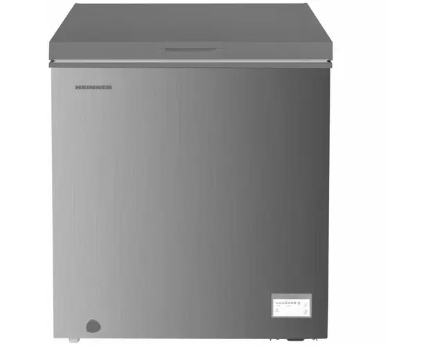 Lada frigorifica Heinner HCF-HM145CSE++, 142 l, Clasa E, Convertibila Frigider/Congelator, Control electronic, Argintiu