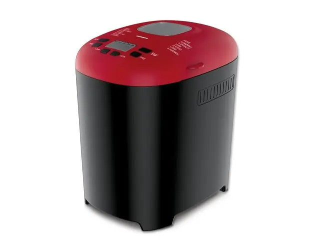 Masina de paine Heinner PastryChef 550 HBM-915BKR, 550W, capacitate 700-900g, 15 programe, Negru/Rosu