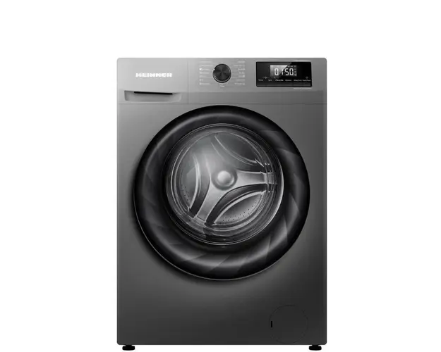 Masina de spalat rufe Heinner HWM-H9014INVTA++, capacitate 9kg, 1400RPM, Clasa A, inverter, 15 programe, Baby Steam Care, Blocare acces copii, Gri Titanium