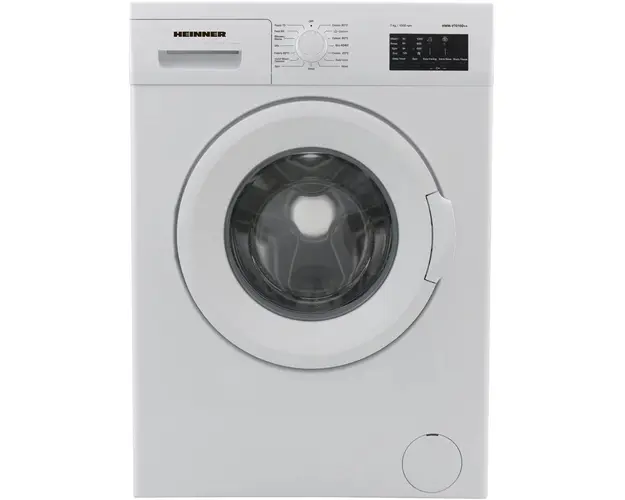 Masina de spalat Heinner HWM-V7010D++, 7 kg, 1000 RPM, Clasa D, Display LED, Alb