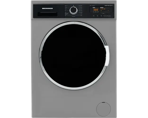 Masina de spalat Heinner HWM-V8414SD+++, 8 kg, 1400 RPM, Clasa D, Display LED, Argintiu