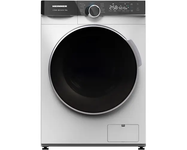Masina de spalat rufe Heinner HWM-M1014IVKB+++, 10 kg, 1400 rpm, Clasa B, Inverter, Control touch, Display digital, Blocare acces copii, Alb