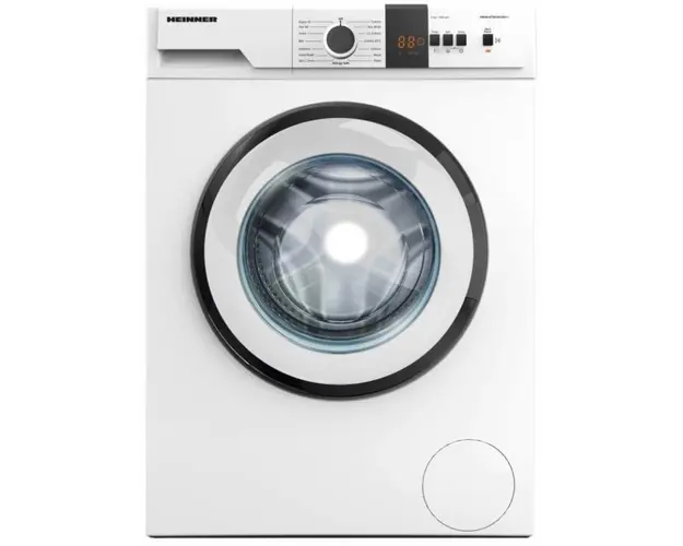 Masina de spalat rufe Heinner HWM-VT0610CHD++, 6 kg, 1000 rpm, Clasa D, Display digital, Blocare acces copii, Alb