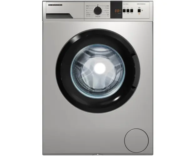 Masina de spalat rufe Heinner HWM-VT0610CHSD++, 6 kg, 1000 rpm, Clasa D, Display digital, Functie Start intarziat, Argintiu