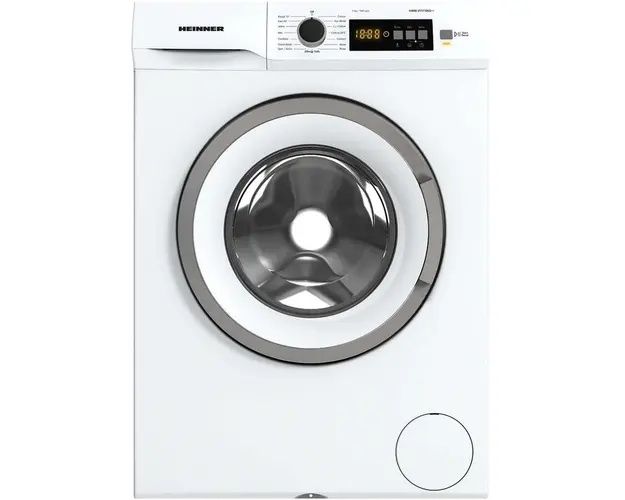 Masina de spalat rufe Heinner HWM-VT1710KD++, 7 kg, 1000 rpm, Clasa D, Display digital, Blocare acces copii, Alb