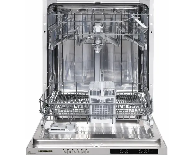 Masina de spalat vase incorporabila Heinner HDW-BI6613AID+++, 13 seturi, 6 programe, Display LED, Aquastop, Clasa D, 60 cm