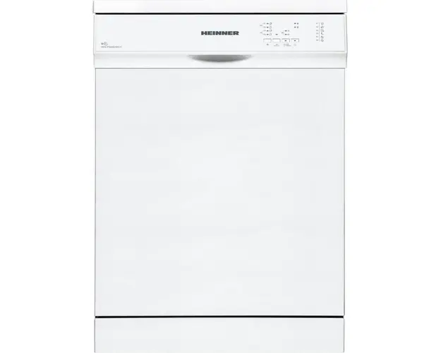 Masina de spalat vase Heinner HDW-FS6062WE++, clasa E, 12 seturi, control electronic, 6 programe, Aquastop, alb