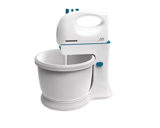 Mixer cu bol HMB-350BL, putere: 300W, 5 viteze+turbo, bol rotativ: 2.5 l