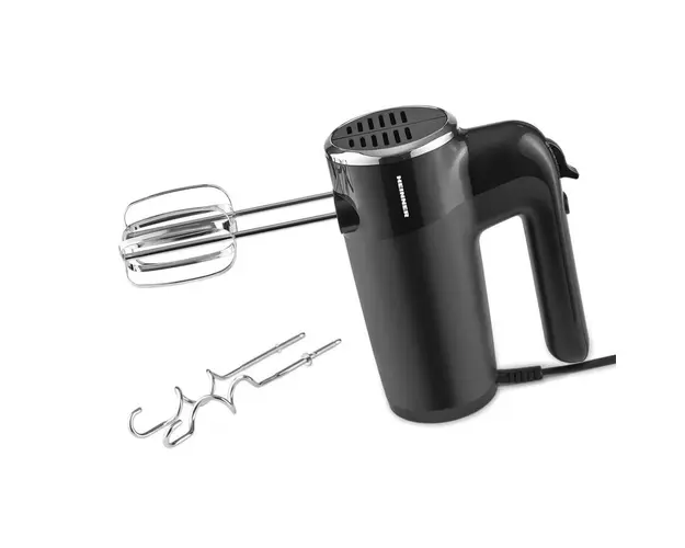 Mixer de mana Heinner HM-300BK, 300 W, 6 Viteze + Turbo, Negru