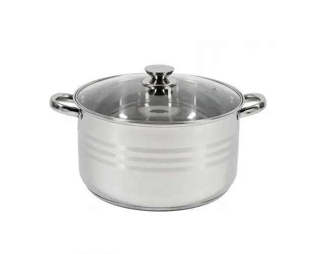 Oala inox + capac, 30x17 cm, 12 L, MYRA