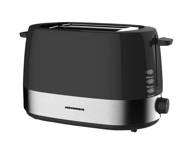 Prajitor de paine Roastit 850 HTP-850BK, capacitate: 2 felii, ornamnete din inox