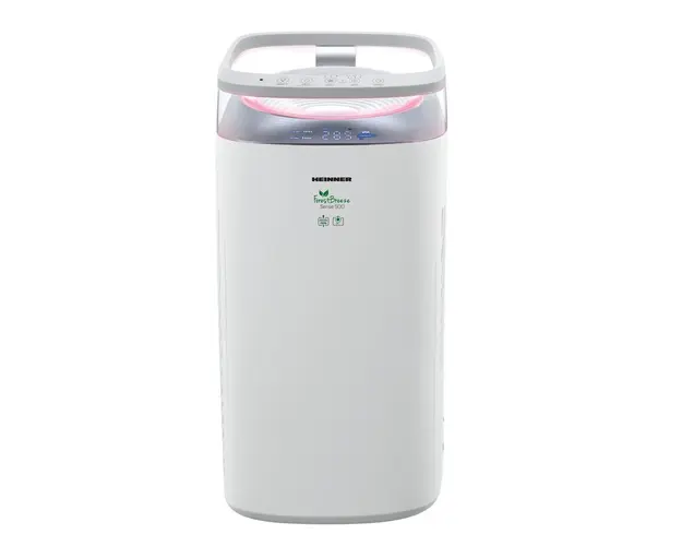 Purificator Heinner HPA-M500, CADR 500 m3/h, 35 W, Control touch, Mod Silentios, Filtru multiplu, Sistem dublu purificare, Indicator calitate aer, Alb
