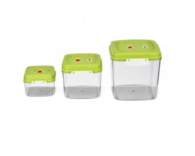 Set 3 caserole Heinner HAV-CUPS, 0.5 L, 1.4 L, 3 L, compatibile cu modelele HAV-130BKSL, HAV-130WHSS, HAV-130WH
