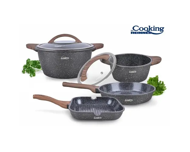 SET GATIT 6 PIESE ALUMINIU TURNAT,PARIS