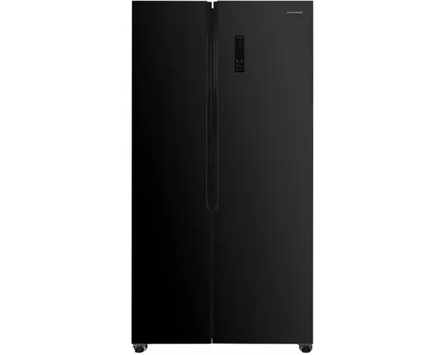 Side by side Heinner HSBS-HM532NFGBKE++, 532L, clasa E, Full No Frost, compresor Inverter, sticla neagra