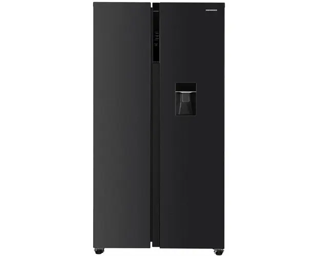 Side by Side Heinner HSBS-HM592NFDXWDE++, 592l, clasa E, Dozator Apa, compresor Inverter, H 177cm, Inox Antracit