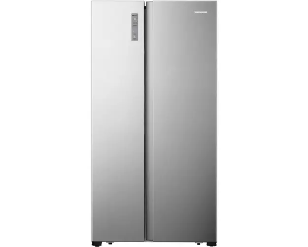 Side by side Heinner HSBS-HS519NFXE++, 519 l, Full No Frost, Clasa E, Display touch, Alarma usa deschisa, H 1786 cm, Inox