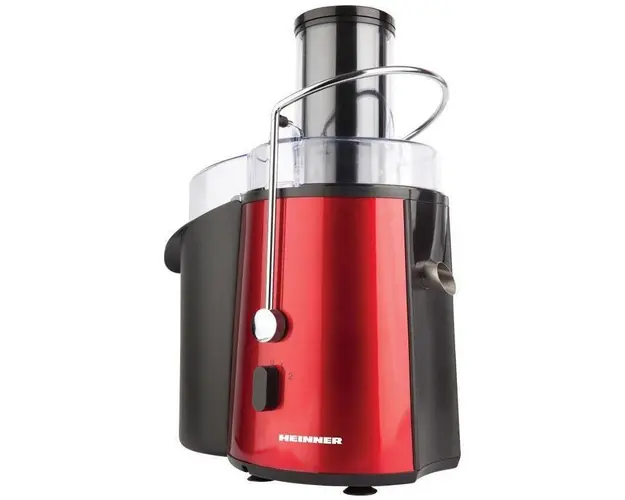 Storcator de fructe si legume Heinner TurboMax XF-1000RD, 1000 W, Recipient suc 1 l, Recipient pulpa 2 l
