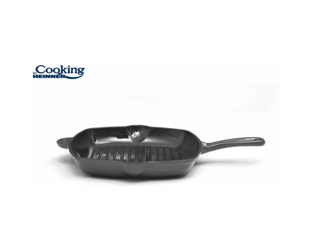 Tigaie Grill fonta 26.5x4.5 cm, Baza potrivita pentru inductie, MARBLE GREY