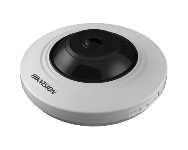 Camera supraveghere IP Dome Hikvision DS-2CD2955FWD-I, 5 MP, IR 8 m, 1.05 mm fisheye