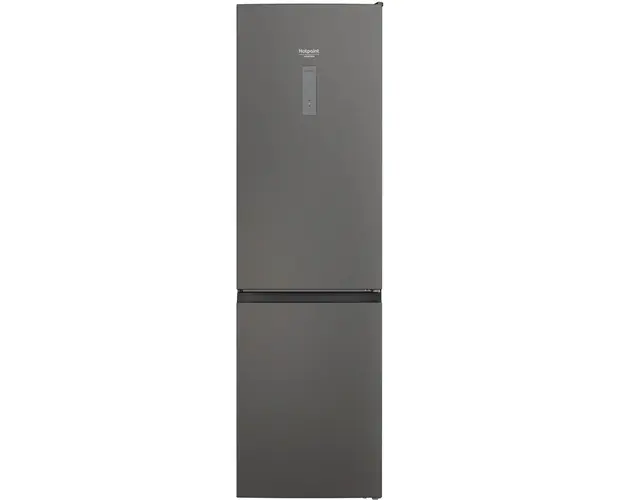 Combina frigorifica Hotpoint HAFC9TO32SK, 367l, Total No Frost, Clasa E, H 202.7 cm, Negru Argintiu