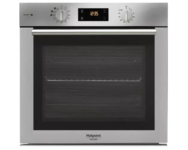 Cuptor incorporabil SteamBake Hotpoint Ariston FA4S 841 P IX HA, Electric, Gatire cu abur, Autocuratare pirolitica, 71 l, Clasa A+, Inox