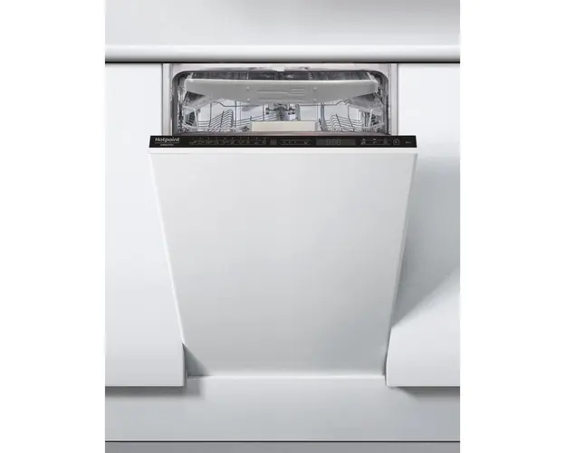 Masina de spalat vase incorporabila Hotpoint HSIP 4O21 WFE, 10 seturi, 9 programe, program rapid, clasa A