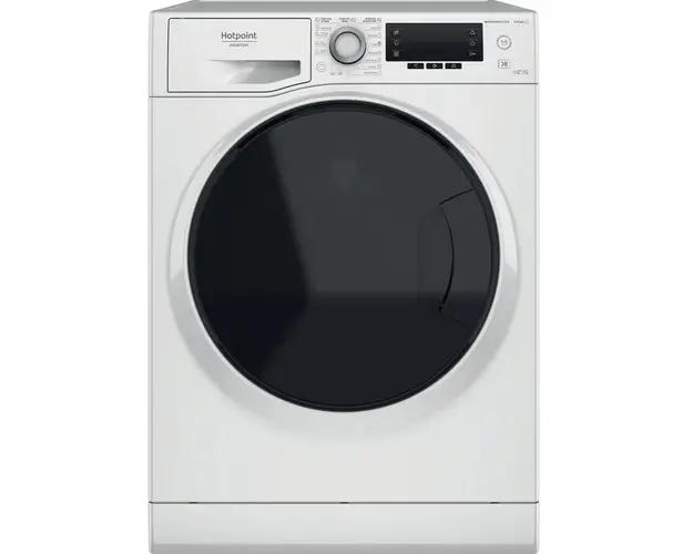 Masina de spalat rufe cu uscator Hotpoint Natis NDD11725DAEE, 11 kg spalare, 7 kg uscare, 1600 RPM, Clasa B, Motor Inverter, Display LCD, Alb