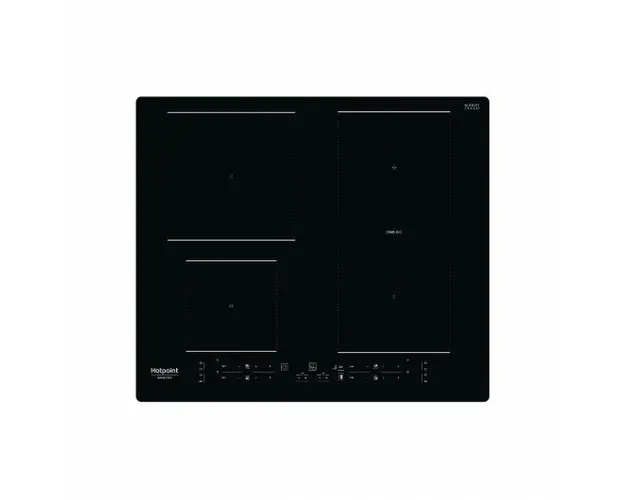 Plita incorporabila Hotpoint HB4860BNE, 4 zone de gatit, Inductie, 60 cm, Touch control, Booster, Timer, Sticla neagra
