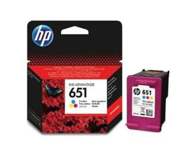Cartus HP 651, 300 pagini, Tricolor