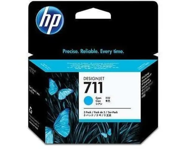 CZ134A Ink Cartridge 711 Cyan - 29ml/3Pack