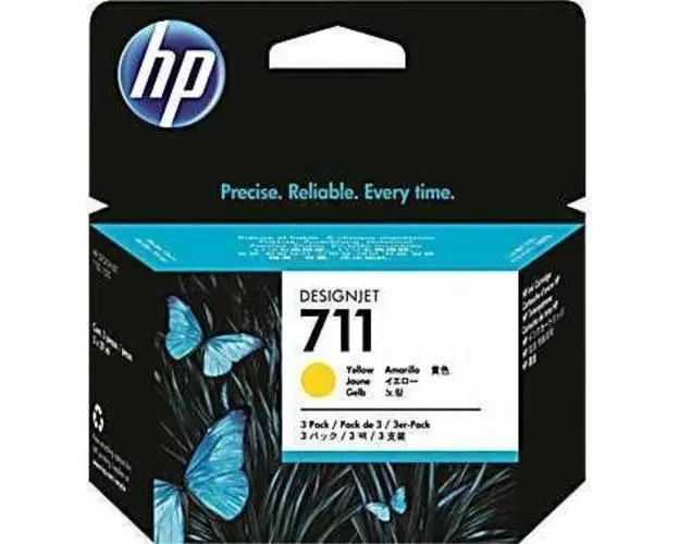 CZ136A Ink Cartridge 711 Yellow - 29ml/3Pack