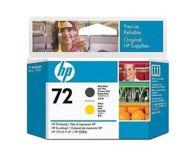 HP C9384A Ink 72 Printhead Matte Black and Yellow C9384A