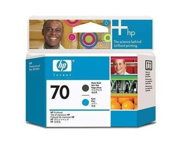 HP C9404A INK 70 Printheads Matte Black and CYAN C9404A