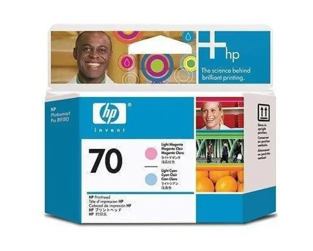 HP C9405A INK 70 Printheads Light Cyan and Light Magenta C9405A