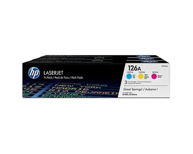 HP CF341A Toner Cartridge 126A Color Tri-Pack CF341A