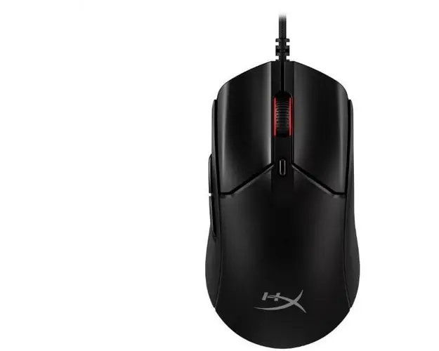 Mouse gaming cu fir HyperX Pulsefire Haste 2, 26000 DPI, ultrausor (53g), 6 butoane, 650IPS, 50G, software NGENUITY, cablu HyperFlex 2, negru