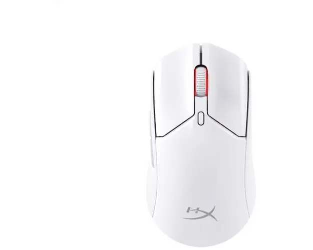 Mouse gaming wireless HyperX Pulsefire Haste 2, 26000 DPI, ultrausor (60g), 2,4GHz/Bluetooth 5,0/cu fir, autonomie pana la 100 de ore, 6 butoane, software NGENUITY, PTFE skates, alb
