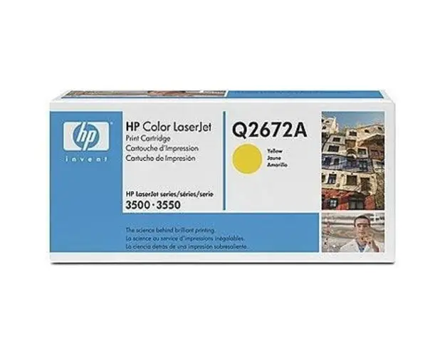 HP Q2672A Toner Yellow Smart Print Cartridge for Color LJ 3500 4000 pgs Q2672A