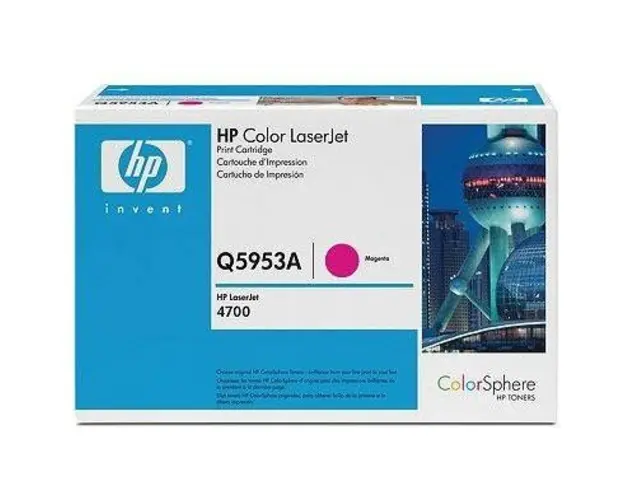 HP Q5953A Toner Magenta Color LaserJet Print Cartridge for CLJ4700 11000pages Q5953A