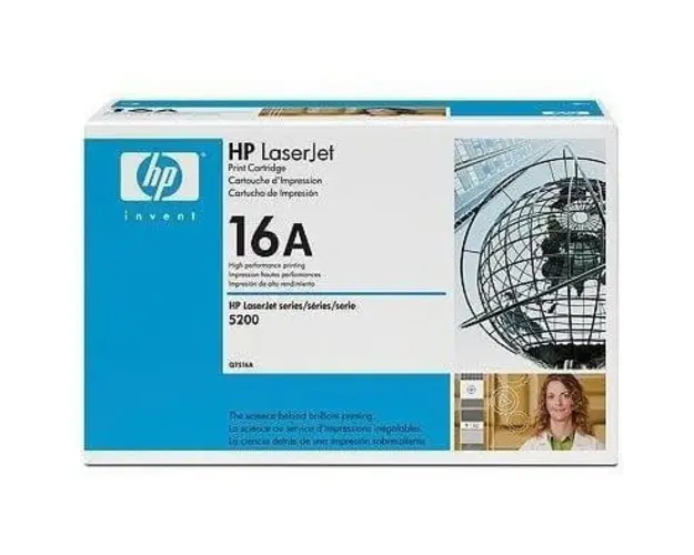 HP Q7516A Toner Black Cartridge for LJ 5200 12000PGS Q7516A