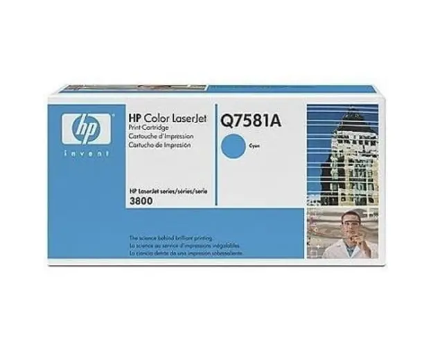 HP Q7581A Toner Cyan Cartridge for CLJ3800 6000pages Q7581A