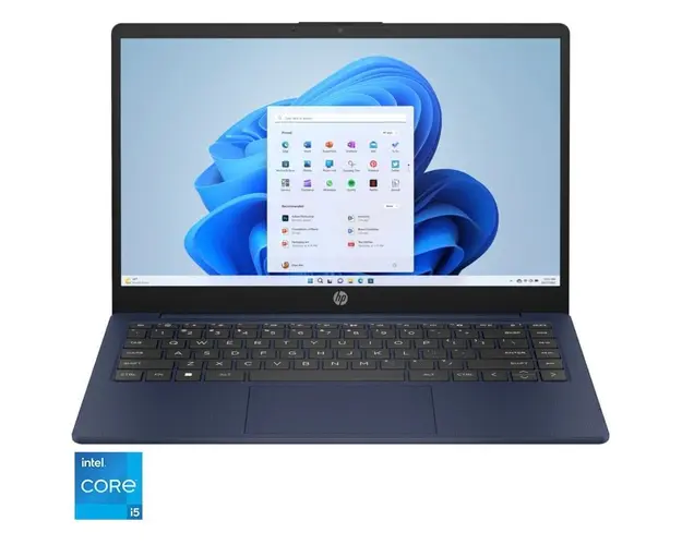 Laptop HP 14-ep0011nq cu procesor Intel® Core™ i5-1335U pana la 4.6 GHz, 14, Full HD, 8GB DDR4, 256GB SSD, Intel® Iris® Xe Graphics, Windows 11 Home, Blue
