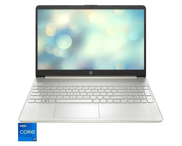 Laptop HP 15s-fq5004nq cu procesor Intel® Core™ i7-1255U pana la 4.70 GHz, 15.6, Full HD, IPS, 16GB DDR4, 1TB SSD, Intel® Iris® Xe Graphics, Free DOS, Warm Gold