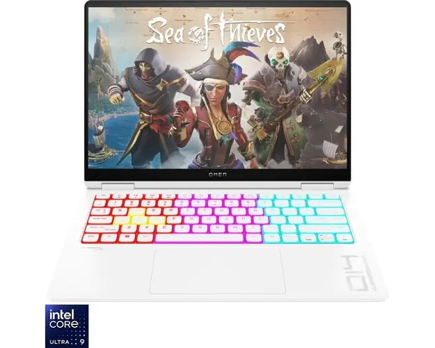 Laptop HP Gaming OMEN 14-fb0047nn cu procesor Intel® Core™ Ultra 9 185H pana la 5.1GHz, 14&#039;&#039;, 2.8K, OLED, 32GB LPDDR5x, 2TB SSD, NVIDIA® GeForce RTX™ 4070 8GB GDRR6, Free DOS, Ceramic White