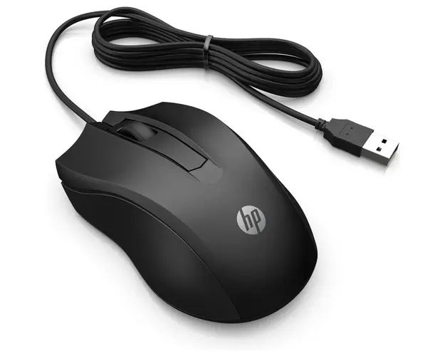 Mouse optic HP 100, Negru