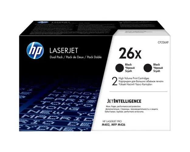 Toner HP 26X, 2-PACK BLACK